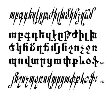 Fred Afrikyan Armenian Fonts Lettering Types Of Lettering