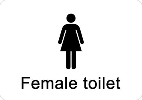 Female Toilet Printed Sign Create Signs Australia