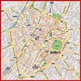 Street map of Brussels city centre - Map of Brussels city centre grand ...