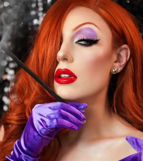 Pin By Weirdo On Beauty And Fashion Jessica Rabbit Makeup Halloween