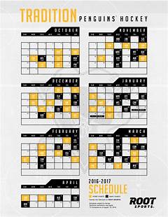 Nhl Schedule Penguins