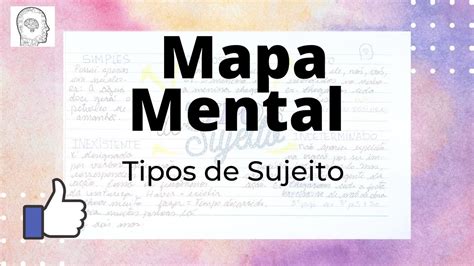 Tipos De Sujeito Mapa Mental De Portugu S Dicasdeestudo Youtube