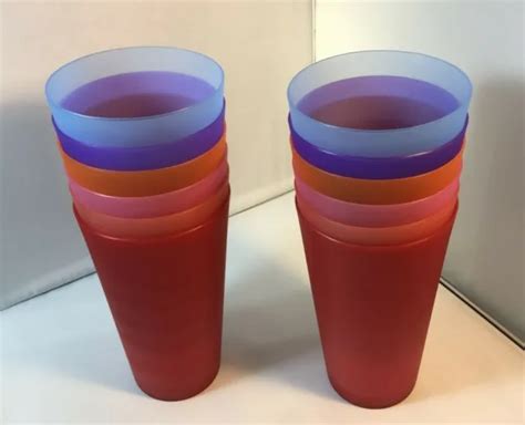32 Ounce Plastic Tumblers Large Drinking Glasses Party Cups Set Of 12