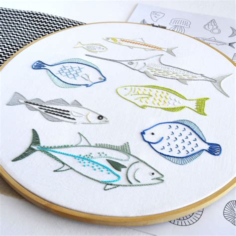 Shoal Embroidery Pattern PDF By Kelly Fletcher Maydel