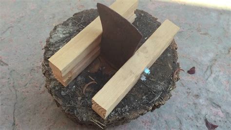 This one is made from a piece of rebar and a. Kindling splitter made from an old axe head (no welding) - YouTube