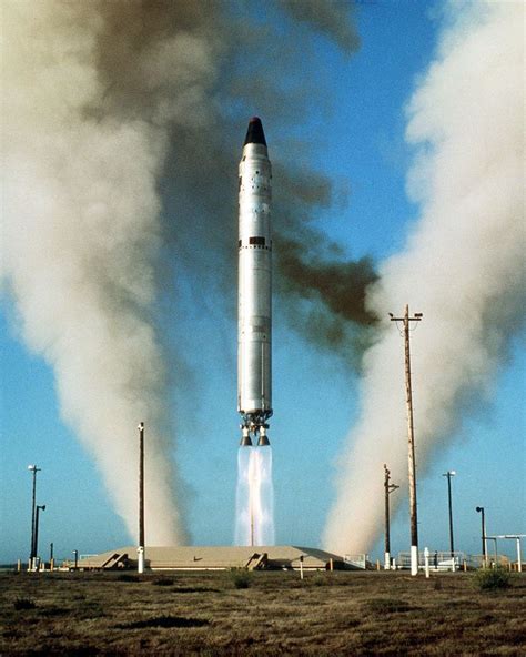 A Nuclear Attack Icbm Ballistic Missile Nuclear Strategic Air Command