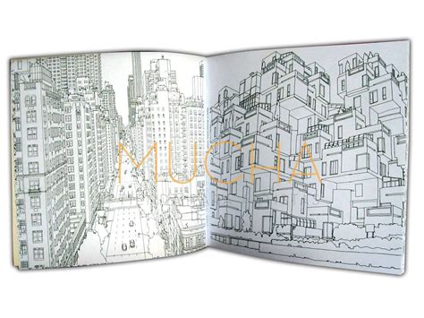 Libro Para Colorear Ciudades Fabulosas — Libreria Artistica Mucha