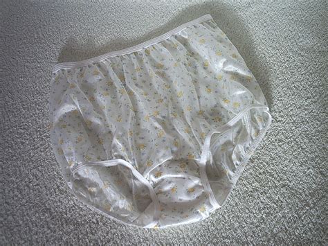 classic vintage tricot nylon full brief panties ditsy yellow rose print s ebay