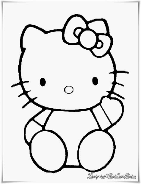 Sketsa Gambar Kartun Hello Kitty Cari