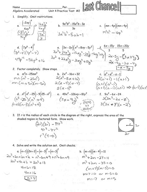 Straightforward advanced unit test 5 answer key p. Iroquois Algebra Blog: Unit 4 Practice Test #2 Answer Key - My apologies for the delay!
