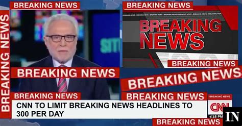 New Cnn Chief To Limit Network S Breaking News Headlines To Per Day
