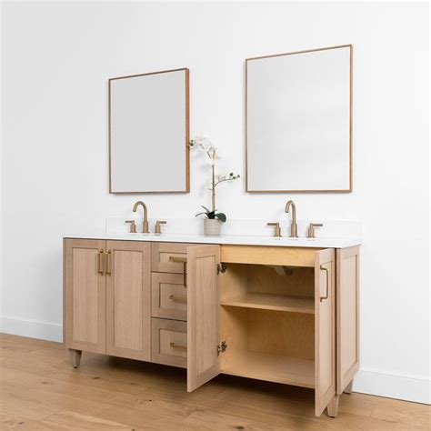Bridgeport Slim 72 Teodor® White Oak Vanity Double Sink In 2023