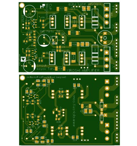 It is probably the one of the easiest audio amplifiers to build. Layout Pcb Power Yiroshi - PCB Circuits