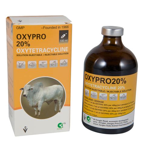 Veterinary Oxytetracycline 20 Injection 100ml No 3 China Injection