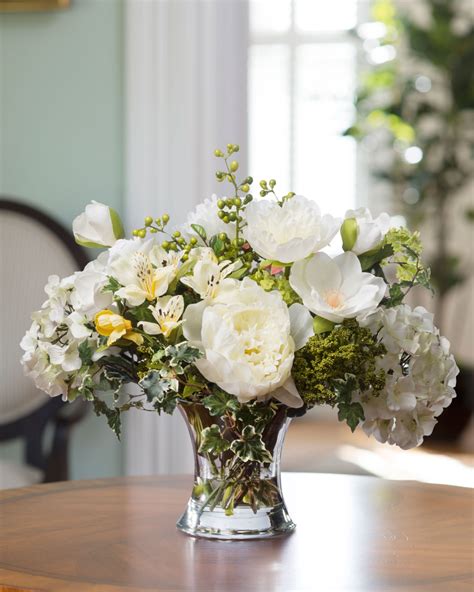 Shop Designer Silk Hydrangea And Peony Centerpiece Arrangement At Petals