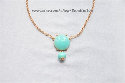 Sale Turquoise Stone Bubble Statement Necklace By Sandtattoo
