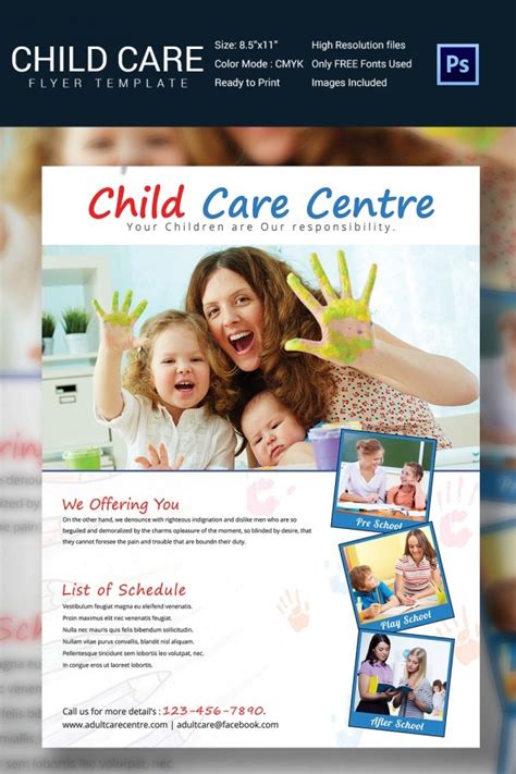 Printable Daycare Flyer Template