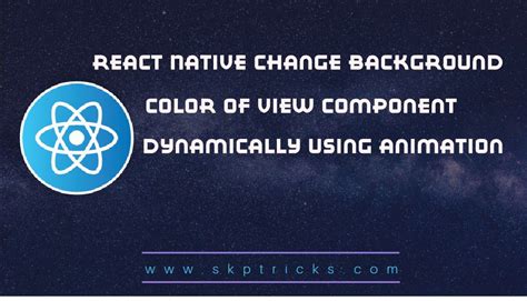 React Native Change Background Color Of View Component Dynamically