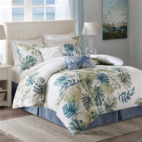 The quilt sets include a quilt which is a light comforter and the set comes with an extra throw pillow cover. Beach Comforter Sets: California King Size Paradise Lagoon ...