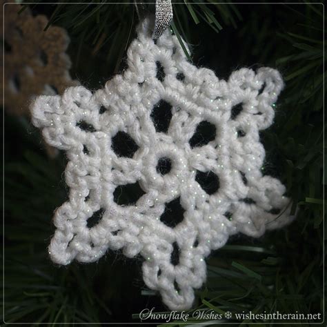 Crochet Snowflake Tree Ornament Crochet