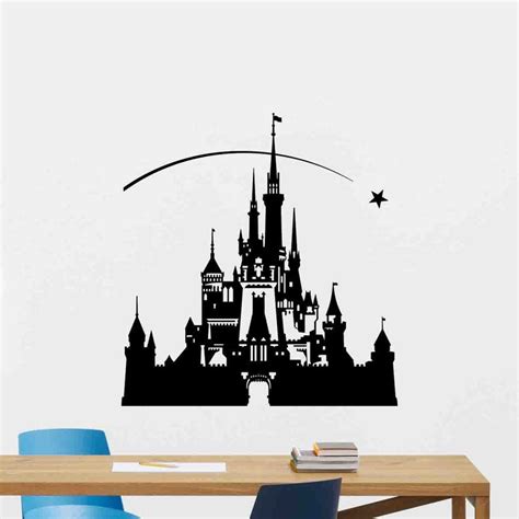 Disney Castle Wall Decal Vinyl Sticker Poster Sign Disneyland Etsy