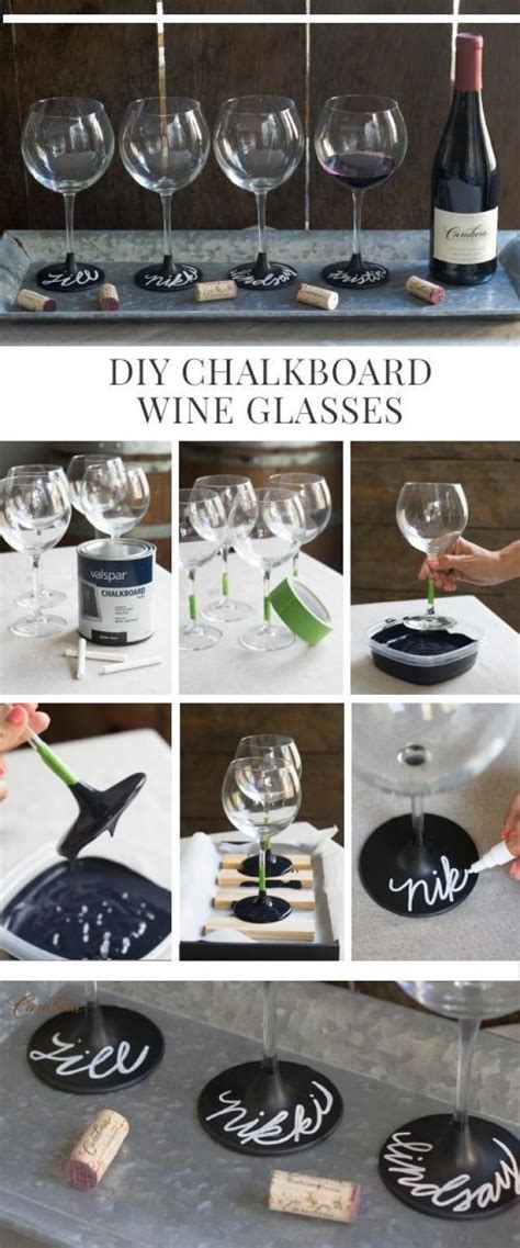 Diy Diy Chalkboard Wine Glasses 2573859 Weddbook