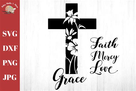 Cross Svg Bundle Cross With Flowers Christian Faith Svg