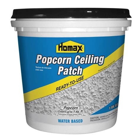 This homax aerosol ceiling texture repairs commercial and residential popcorn ceilings quickly and easily. Homax 1 qt. Premixed Popcorn Patch-85424 | Repair ceilings ...