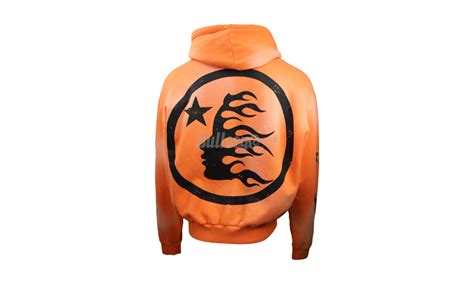 Hellstar Fire Orange Dye Hoodie Bullseye Sneaker Boutique