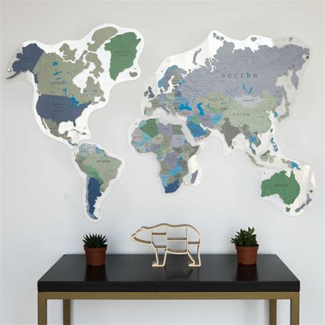 Colorful World Map Wall Decor By Gadenmap World Map Wall Decor Map