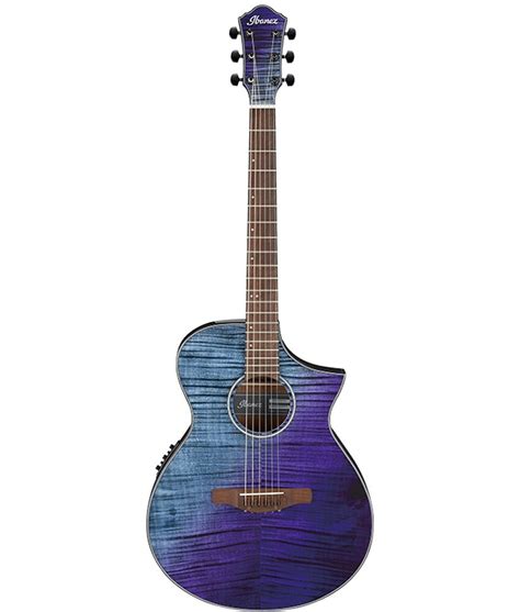 Ibanez Ibanez Aewc32 6 String Acoustic Electric Purple Sunset Fade