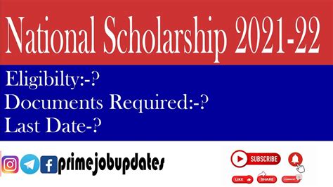 Various Scholarshiip Schemes Nsp 2021 National Scholarship Portal