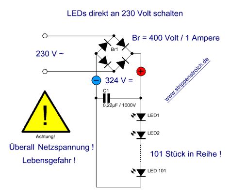 To do this you just need to connect a resistor and a d. Eigenbau einer LED-Deckenleuchte - Mikrocontroller.net