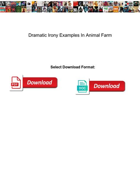 Dramatic Irony Examples In Animal Farm Docslib