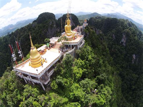 tiger cave temple krabi thailand dronestagram krabi thailand travel temple thailand