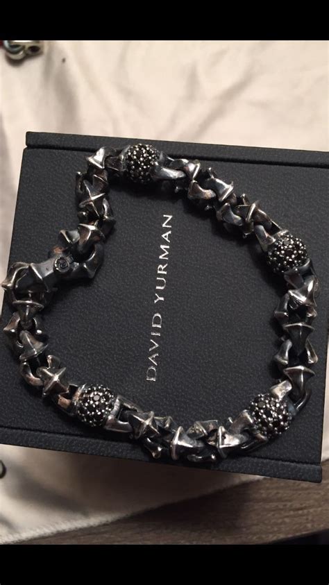 Men’s Armory Collection Black Diamond Bracelet Mint Condition 9 Inches Long Comes With Origin