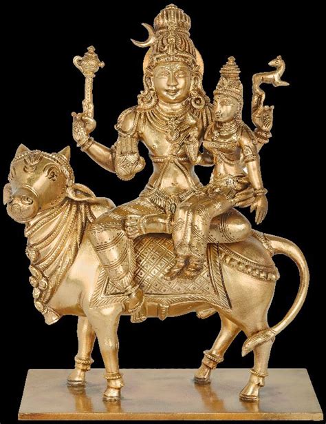 Bronze Shiva Parvati Sitting On Nandi 11 Inch Usage Worship At Best Price Inr 36000inr