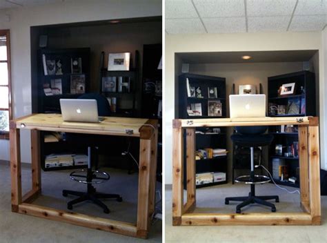 We're going to build free standing shelving out of wood! Get Up, Stand Up: 10 Do-It-Yourself Standing Desks | Rent ...