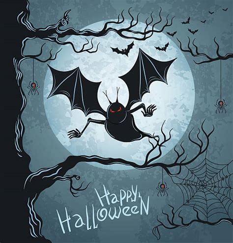 Frightful Halloween Midnight Ghost Illustrations Royalty Free Vector
