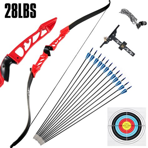 Vevor Bkisy Recurve Bow Set 18 38 Lbs Archery Bow Aluminum Alloy