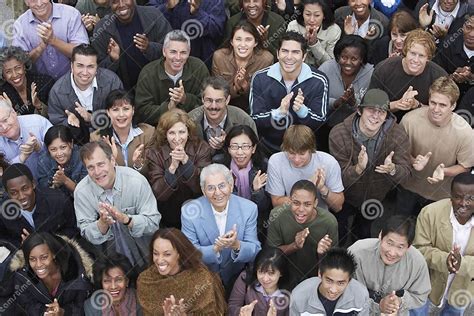 Crowd Clapping At Rally Stock Photo Image Of Large Diversity 33910310