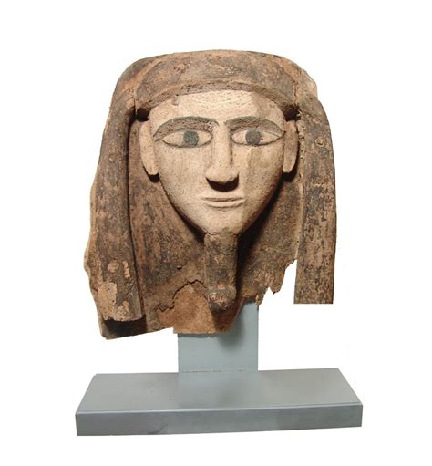 Wonderful Egyptian Wood Mummy Mask Late Period