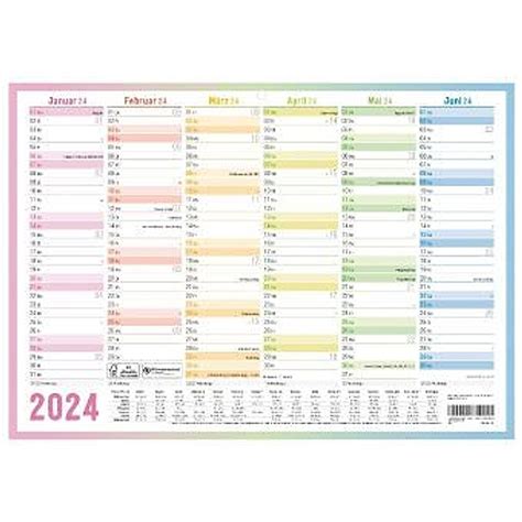 Tafelkalender Premium 2024 A4 Rainbow Kalender Bestellen