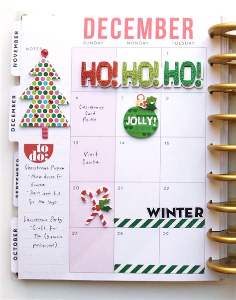 The Happy Planner™ Two December Monthly Layouts — Me And My Big Ideas