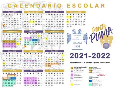 Calendario Escolar Facultad De Odontología Unam