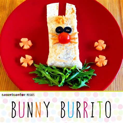 Cosericantar Creative Homemade Food Easter Bunny Burrito Vegan