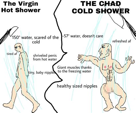 The Virgin Hot Shower Vs The Chad Cold Shower R Theofficialpodcast