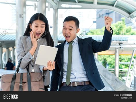Happy Asian Business Image And Photo Free Trial Bigstock
