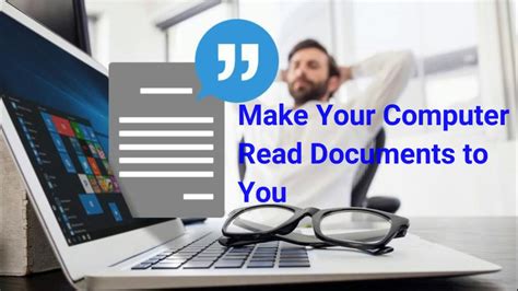 How To Make Your Computer Read Documents To You Youtube