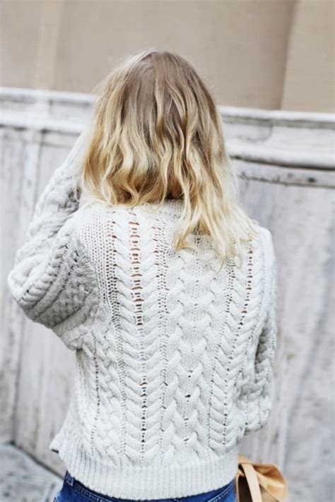 The White Cable Knit Sweater Lauren Nelson